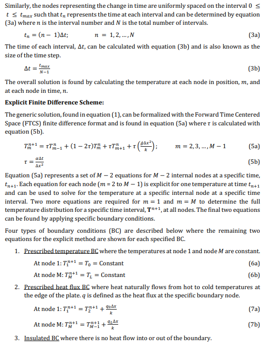 Similarly, the nodes representing the change in time are uniformly spaced on the interval 0 s t tmax such thattn represents t