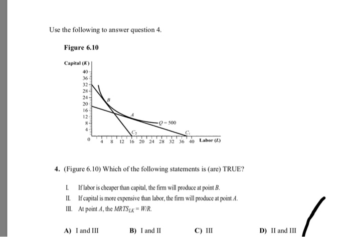 Solved Use The Following To Answer Question 4 Figure 6 10 Chegg Com