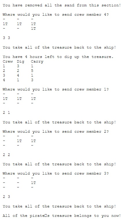 You have removed all the 3and from th-3 3ect-on ! Where would you like to send crew member 4 1T 1T 1T 1T You take all of the