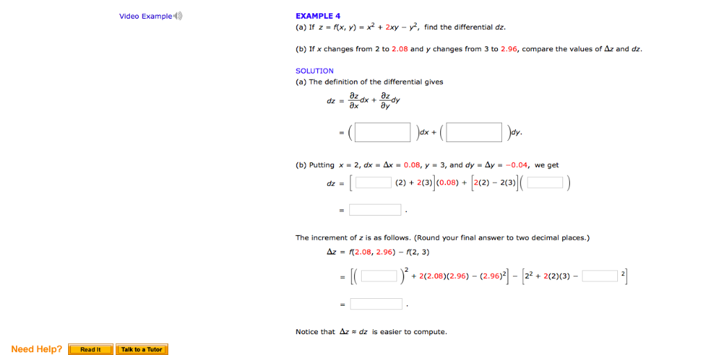 Solved Video Example Example 4 F X Y X2 2xy Y2 Find Chegg Com