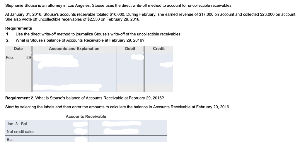 Solved: Stephanie Stouse Is An Attorney In Los Angeles. St ...