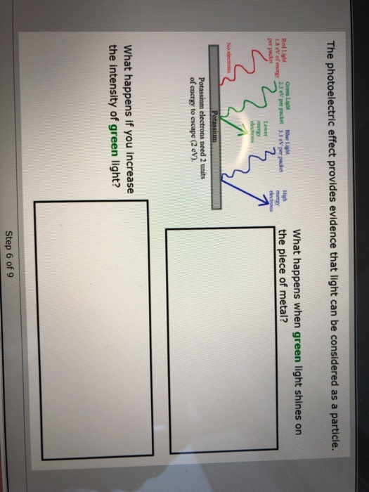 Solved The Photoelectric Effect Provides Evidence That Light Chegg Com Solved The Photoelectric Effect Provides Evidence That Light Chegg Com