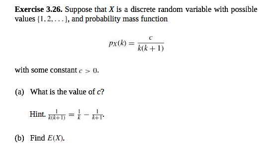 Solved Exercise 3 26 Suppose That X Is A Discrete Random Chegg Com