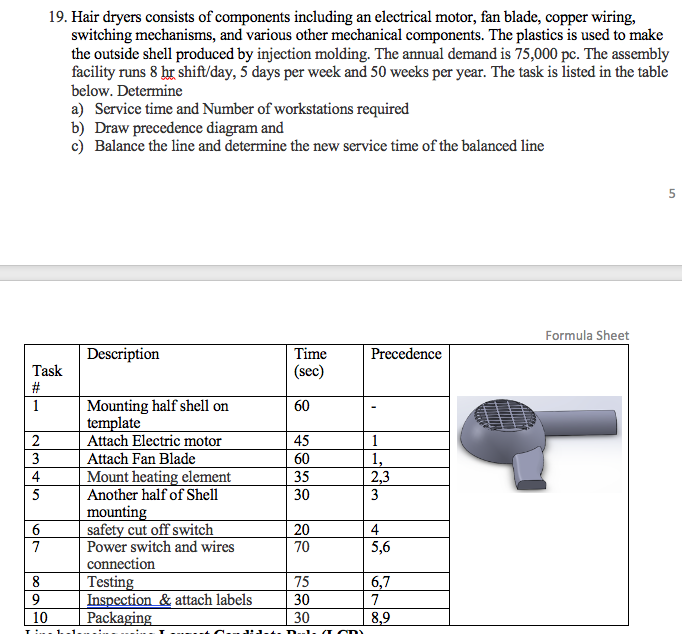 19 Hair Dryers Consists Of Components Including A Chegg Com