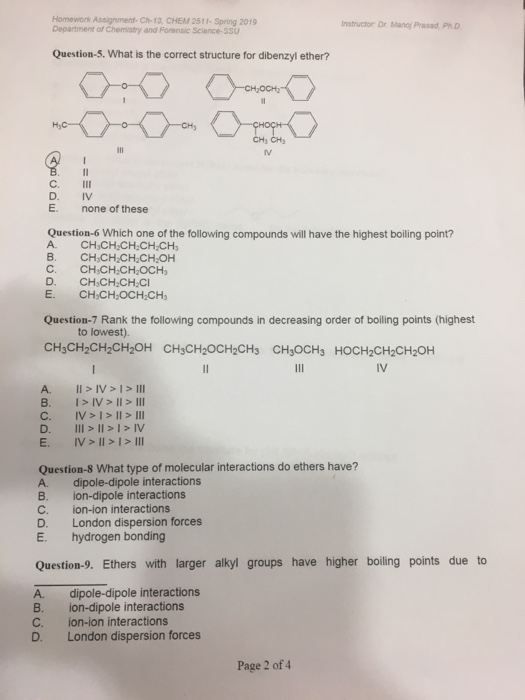 organic chemistry homework assignment help