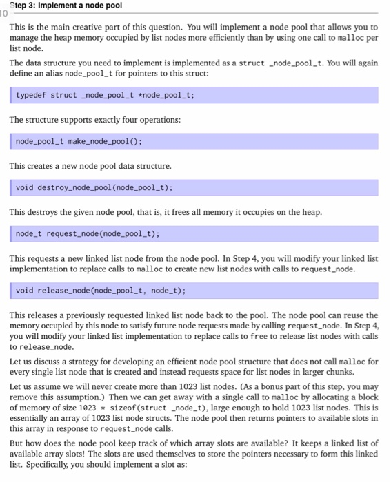 Step 3: Implement a node pool 10 This is the main 

<div class=