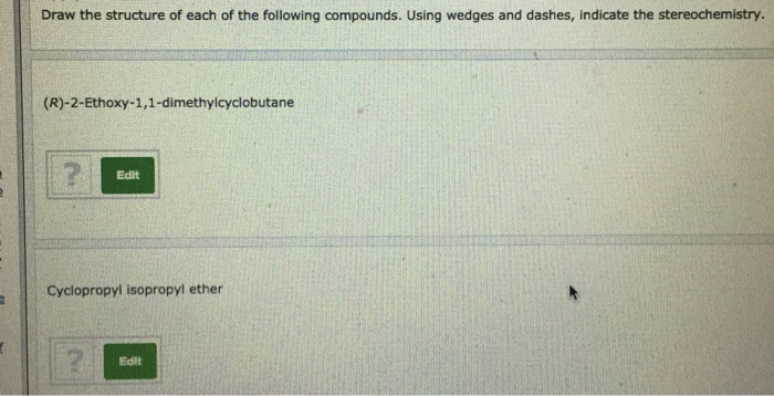 Draw The Structure Of Each Of The Following Chegg 