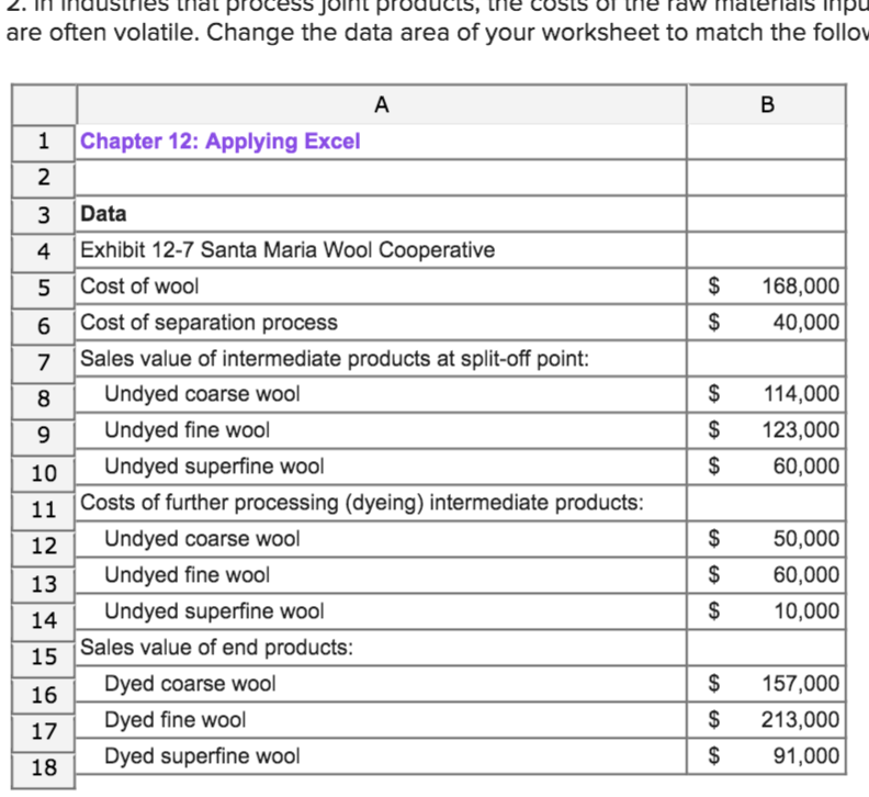 Solved Required Information The Chapter 12 Form Worksheet Chegg Com