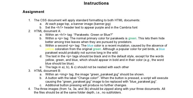 Solved Instructions Assignment 1 The Css Document Will A
