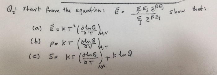 Solved Start From The Equation E Vector Sigma I Sigma Chegg Com