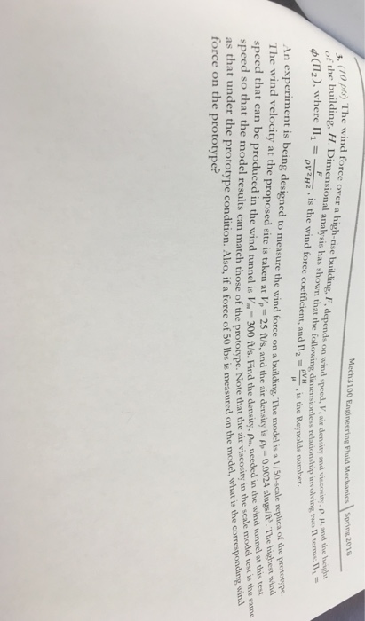 Solved O D The Wind Force Over A High Rise Building F Chegg Com