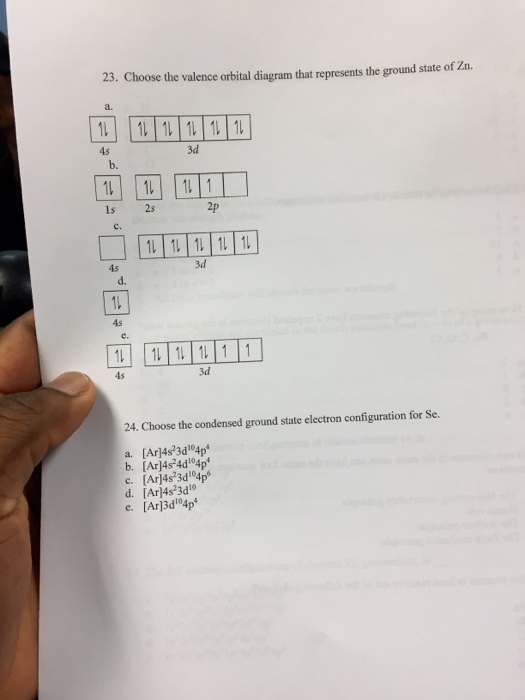 configuration b condensed electron Chegg.com November 01, 2017  Chemistry  Archive