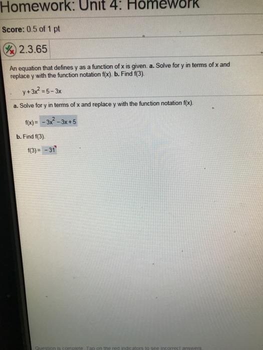 Solved Homework Unit 4 Homework Score 0 5 Of 1 Pt 2 3 Chegg Com