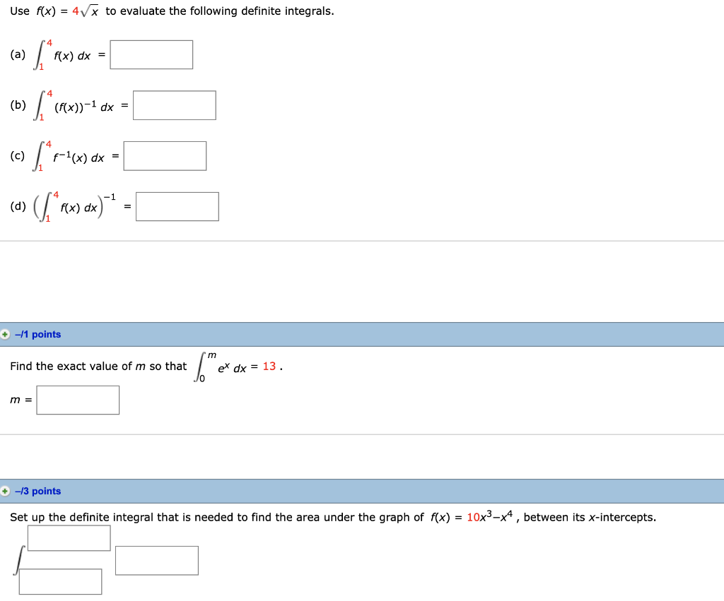 Evaluate The Definite Integral Exactly Using The Chegg Com