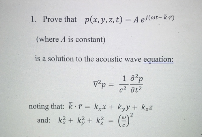 Solved 1 P X Y Z T Ae At Kr Prove That Where A Is Chegg Com