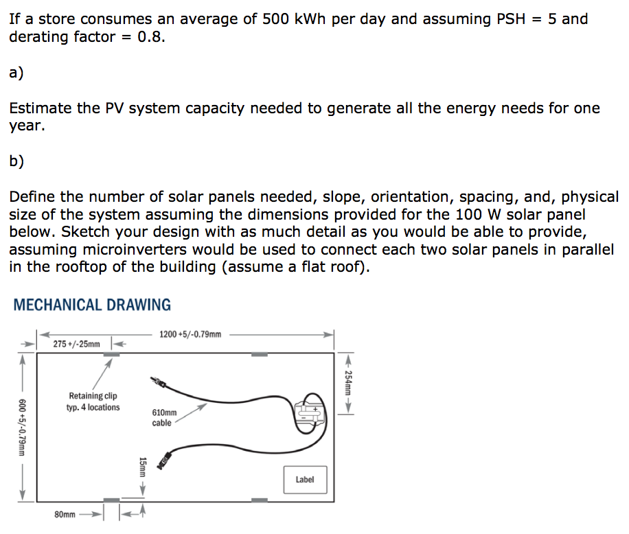 If A Consumes An Average Of 500 Kwh Per Day Chegg If A Consumes An Average Of 500 Kwh Per Day And Uming Psh5 Derating
