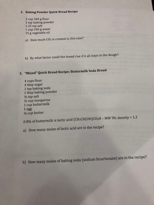 Solved 1 Tsps Ml 1 Analysis Of Basic Soda Bread Recipe 1 Chegg Com,How To Cook Pork Loin Chops
