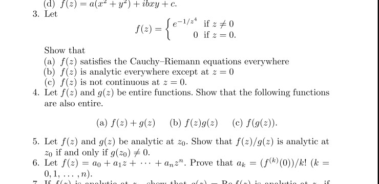 Solved D F Z A X2 Y Itary C 3 Let Show Tha Chegg Com