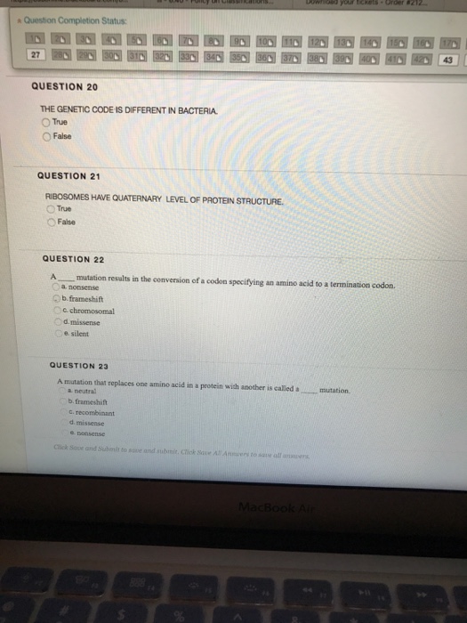 Solved The Genetic Code Is Different In Bacteria. True | Chegg.com