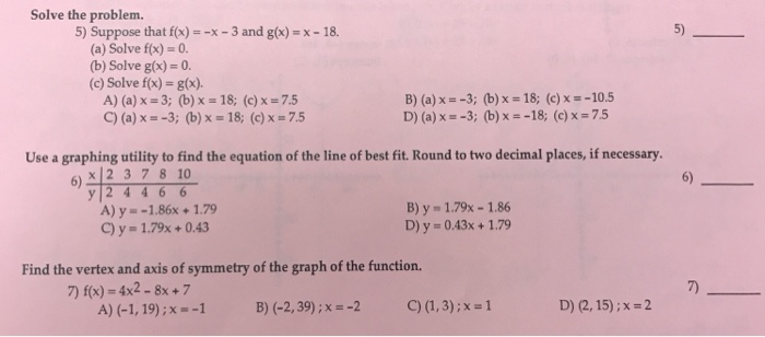 Solve The Problem 5 Suppose That F X X 3 And G X Chegg Com