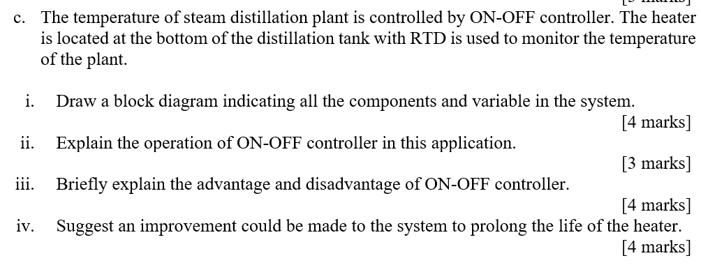 on off controller temperature