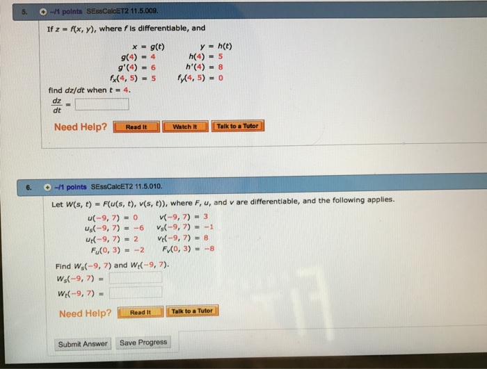 Solved 5 O 1 Polnts If Z Alcet2 11 5 009 Fx Y Where F Chegg Com