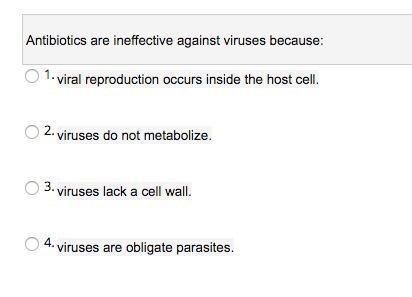 viral antibiotics