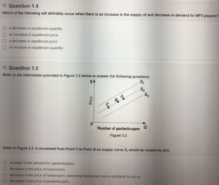 Solved Question 1 4 Which Of The Following Will Definitely Chegg Com
