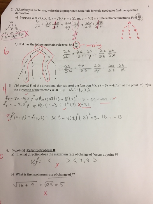 Solved 7 12 Points In Each Case Write The Appropriate Chegg Com