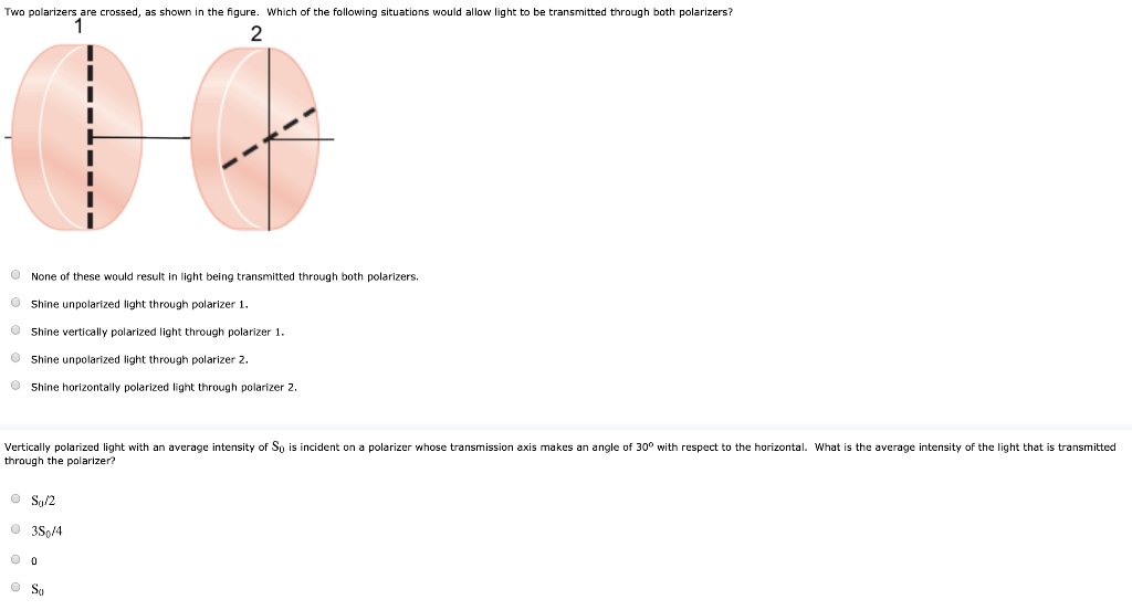 Solved: Two Polarizers Are Crossed, As Shown In The Figure... | Chegg.com