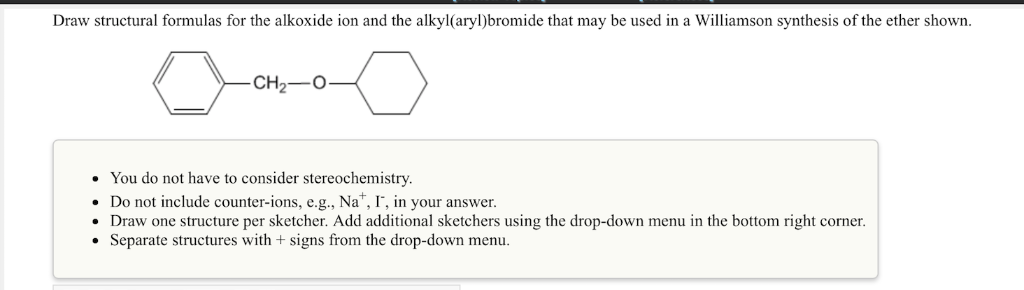 Solved Draw Structural Formulas For The Alkoxide Ion And