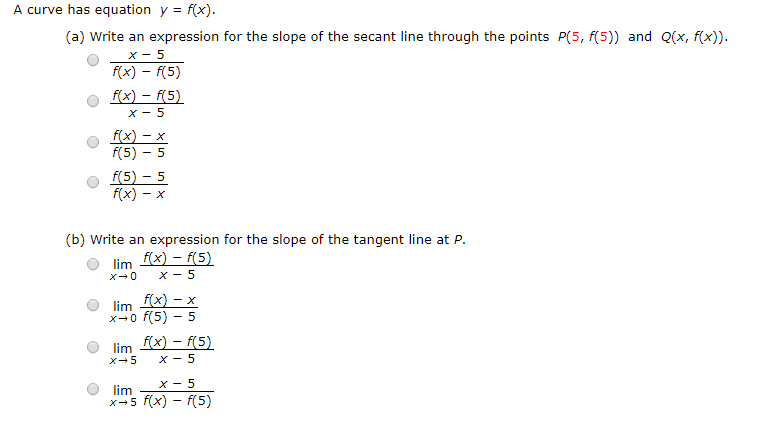 Solved A Curve Has Equation Y F X A Write An Expression Chegg Com