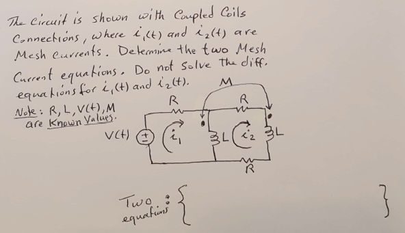 Solved The Circuit is shown with Coupled Coils Connections, | Chegg.com