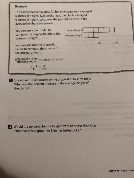 Solved Example The plants that Loma grew for her science | Chegg.com