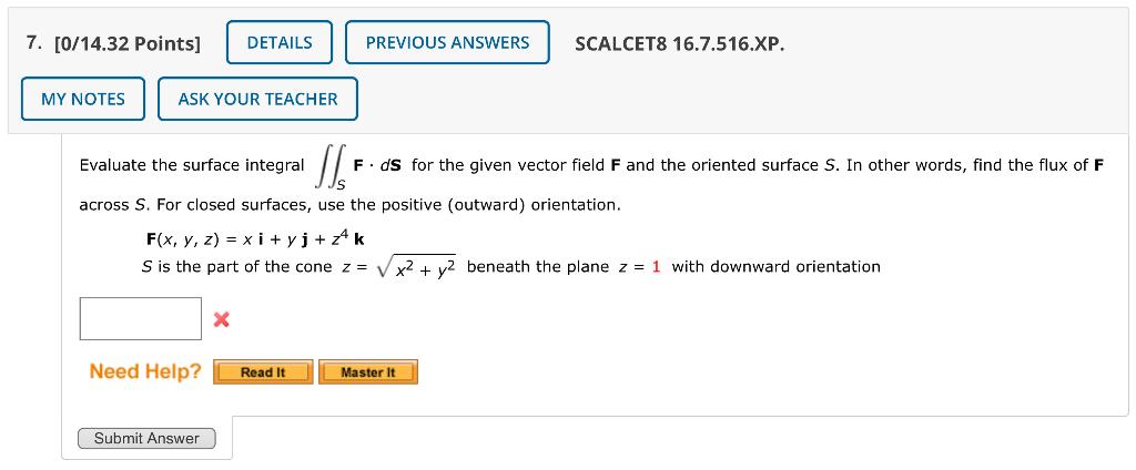 Solved Evaluate The Surface Integral S F ·