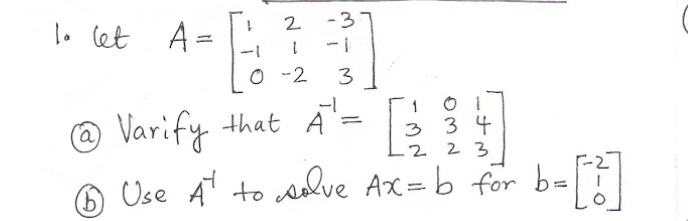 Solved -3 Lo Let A= 2 1 0-2 3 A A 1 3 34 .2 2 3 @ Varify | Chegg.com