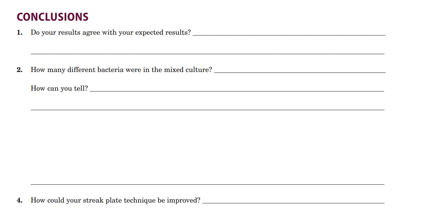 Solved Topic Isolation of bacteria by dilution techniques
