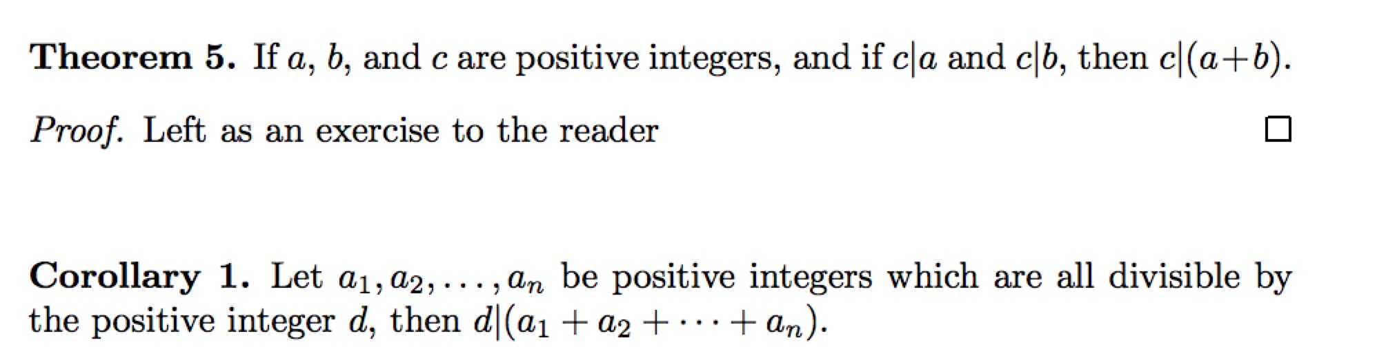 Solved Theorem 5. If a, b, and c are positive integers, and | Chegg.com