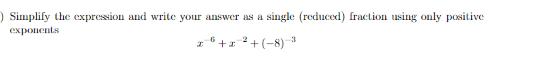 Solved Simplify the expression and write your answer as a | Chegg.com