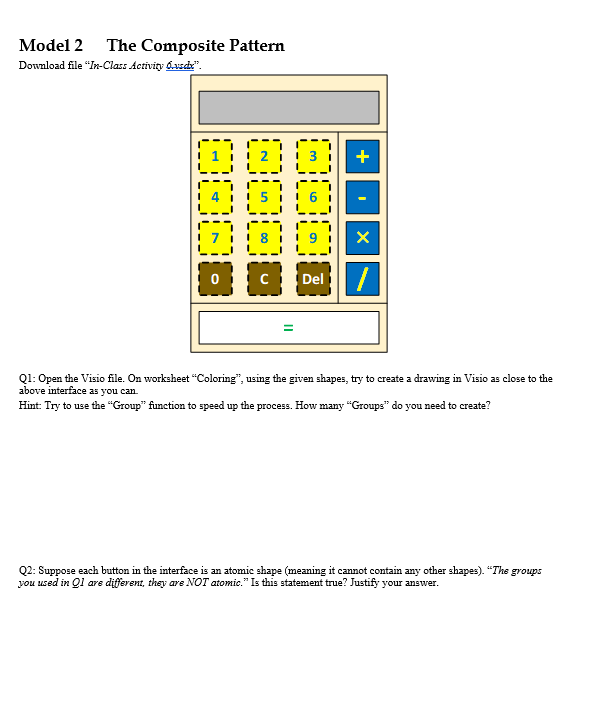 Solved Model 2 The Composite Pattern Download File "In-Class.