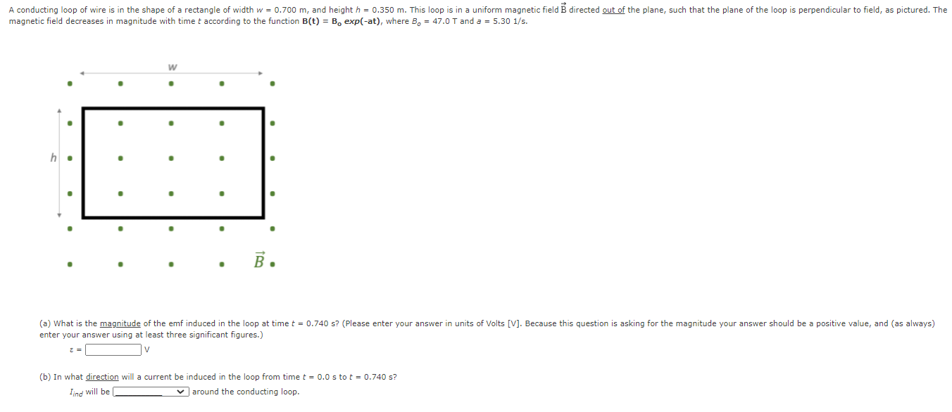 Solved A conducting loop of wire is in the shape of a | Chegg.com