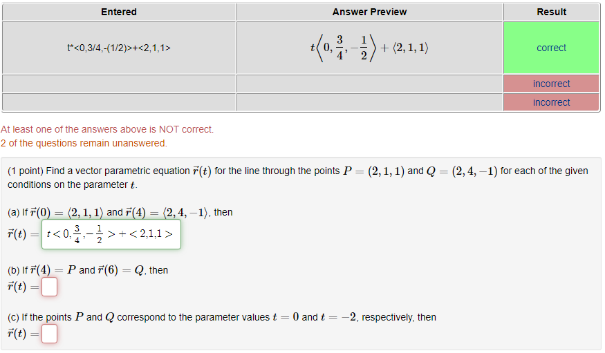 Solved Entered Answer Preview Result | Chegg.com