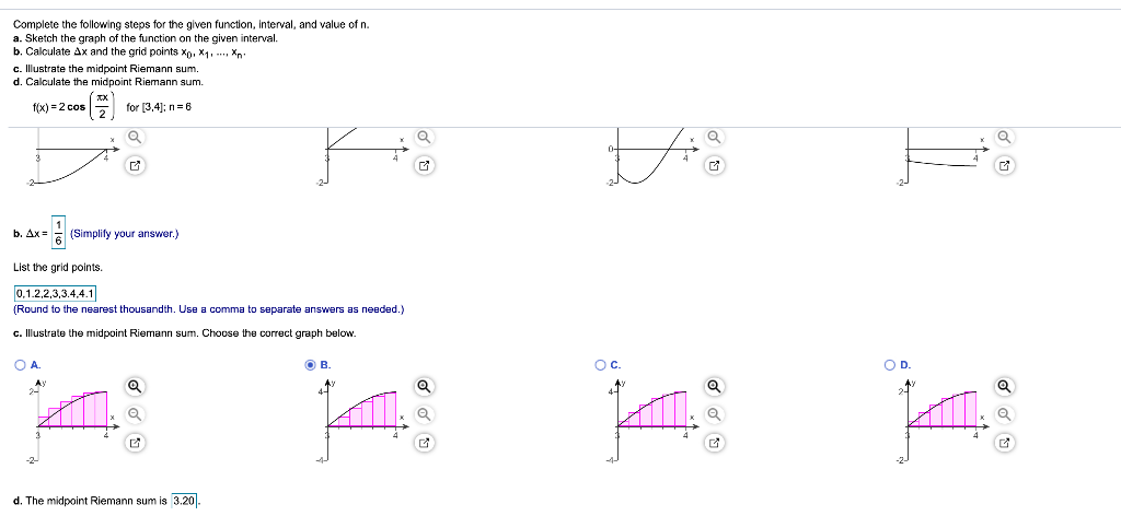 Solved Complete the following steps for the given function, | Chegg.com