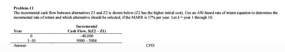 Solved I Want The Cash Flow Diagram Too. Otherwise I Will 