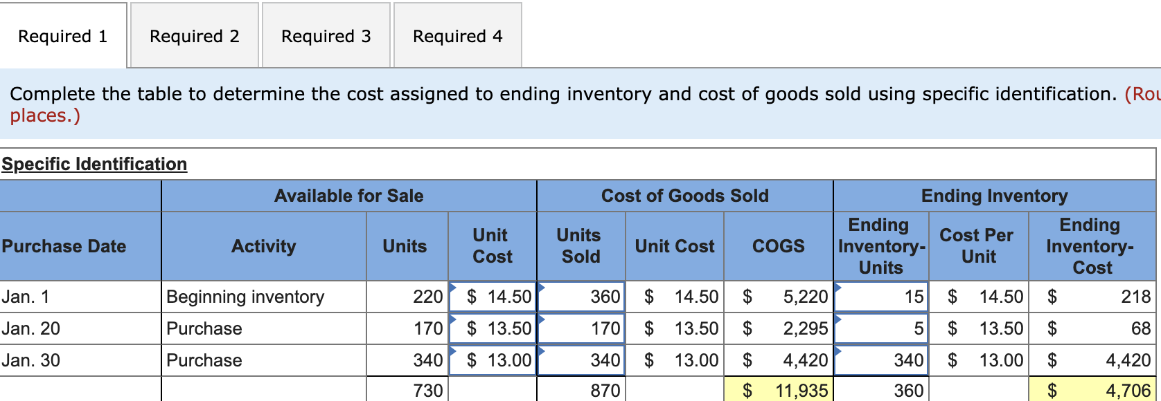 Solved Exercise 6-3 Perpetual: Inventory Costing Methods LO | Chegg.com