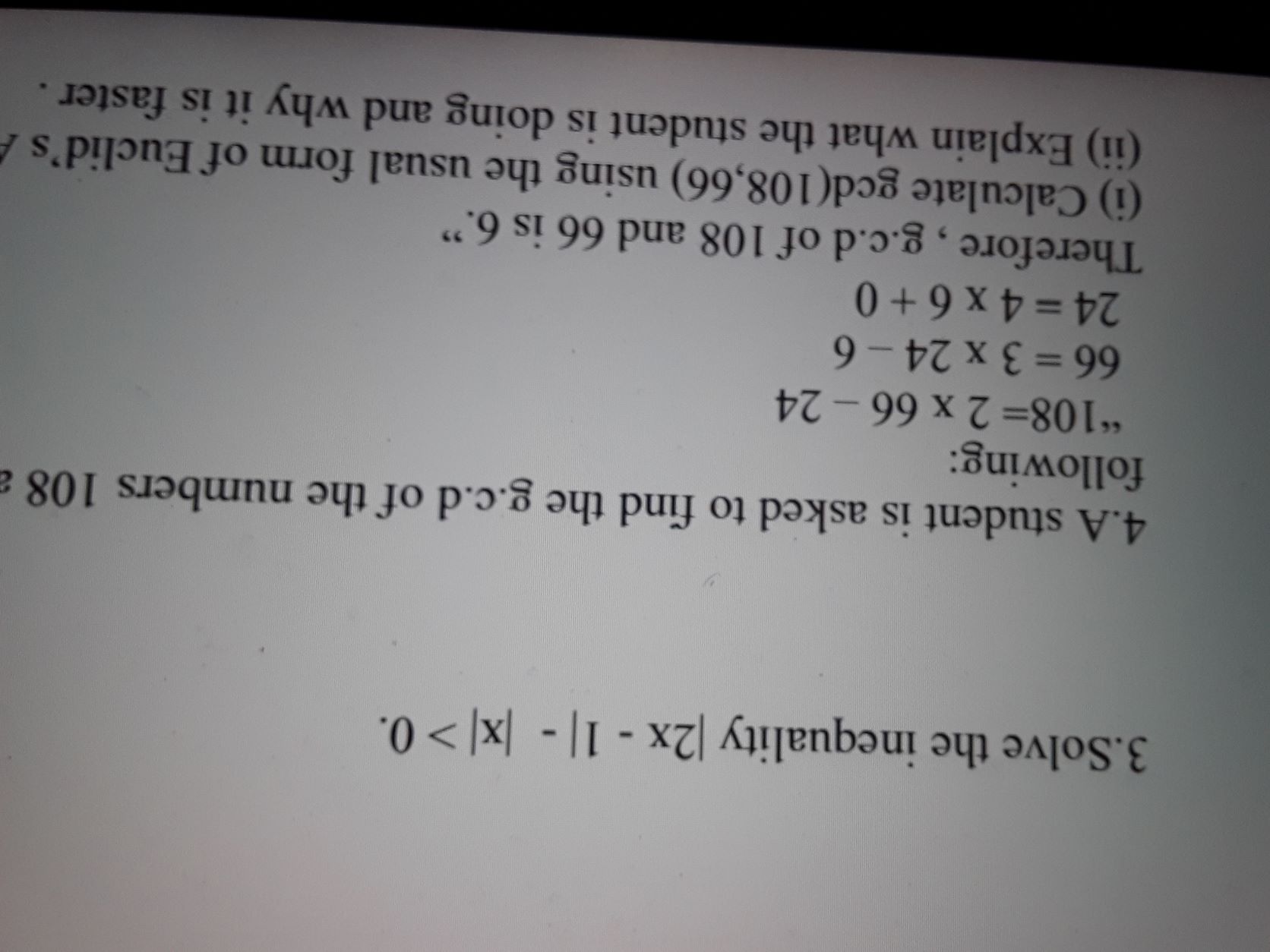 Solved 3.Solve the inequality (2x - 11 - x > 0. -- 4.A | Chegg.com