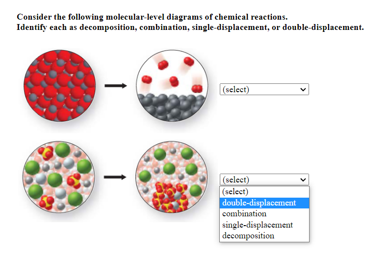 Solved Consider The Following Molecular-level Diagrams Of 