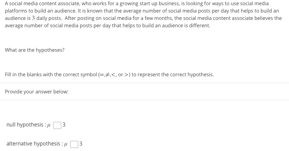 Solved A social media content associate, who works for a | Chegg.com