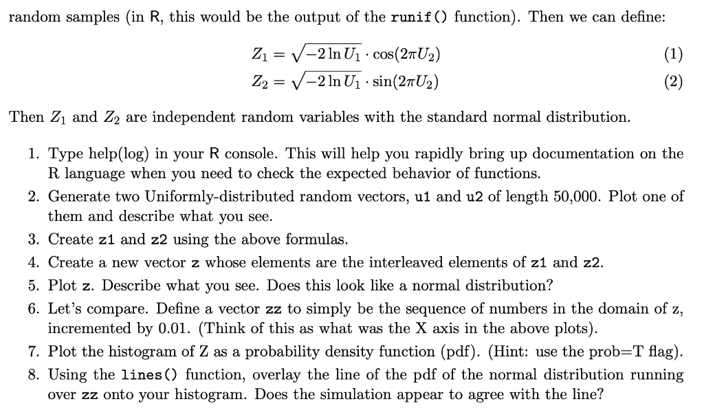 You may wonder how R generates random numbers | Chegg.com