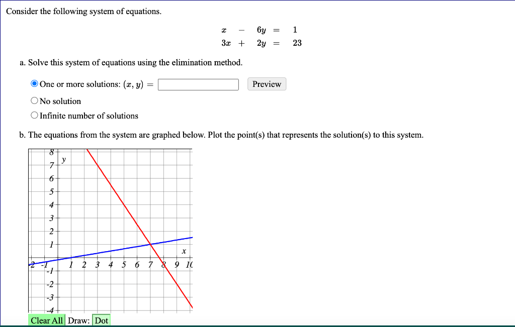 x y 6 2x y 3 the system of equations